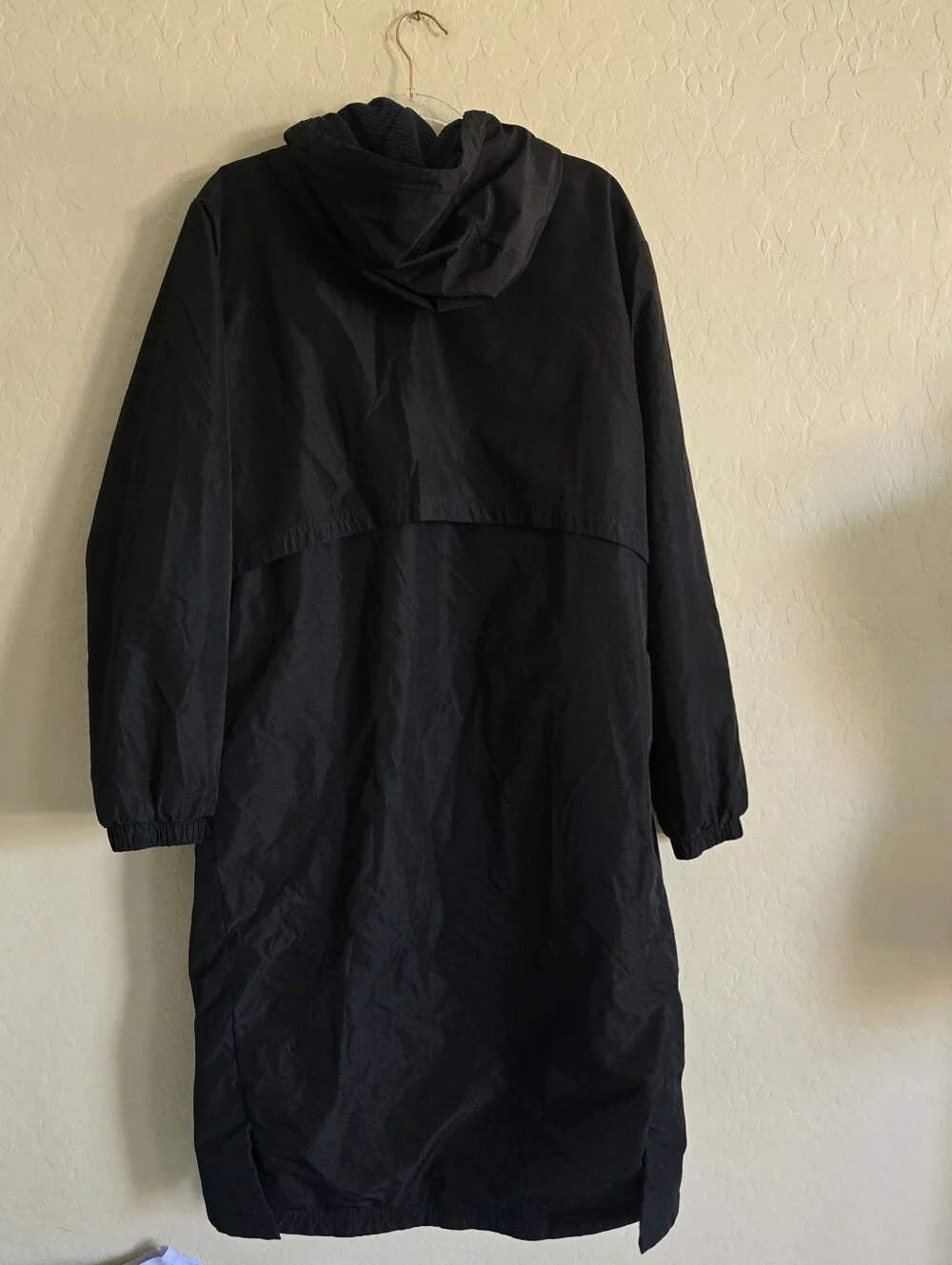 Speedo Black Swim Parka Coat with Hood Size Large - Picture 6 of 8